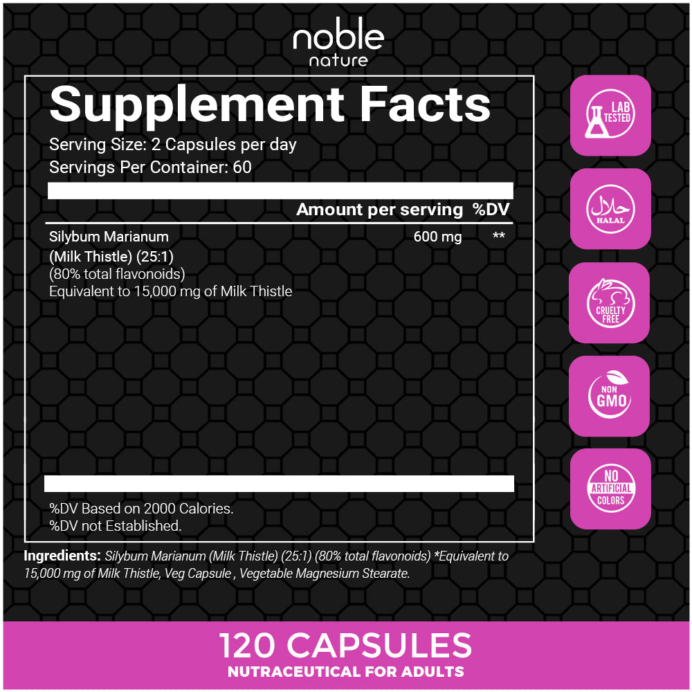 Milk Thistle -120 Veg Capsules