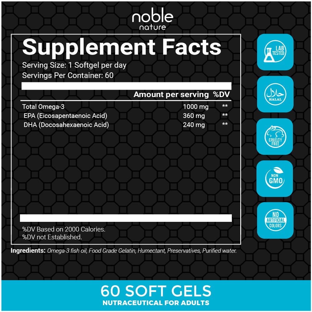 Omega-3 Fish Oil Soft Gels