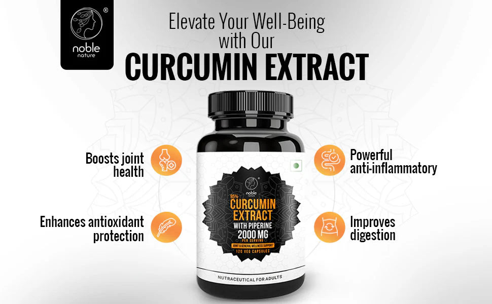 كبسولات مستخلص الكركمين 95%