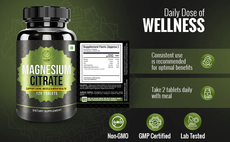 أقراص سترات المغنيسيوم