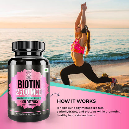 أقراص البيوتين 2500 ميكروغرام 