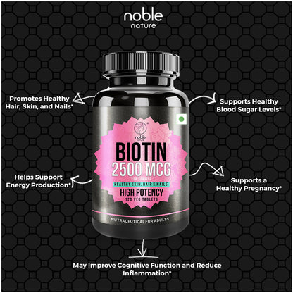 أقراص البيوتين 2500 ميكروغرام 