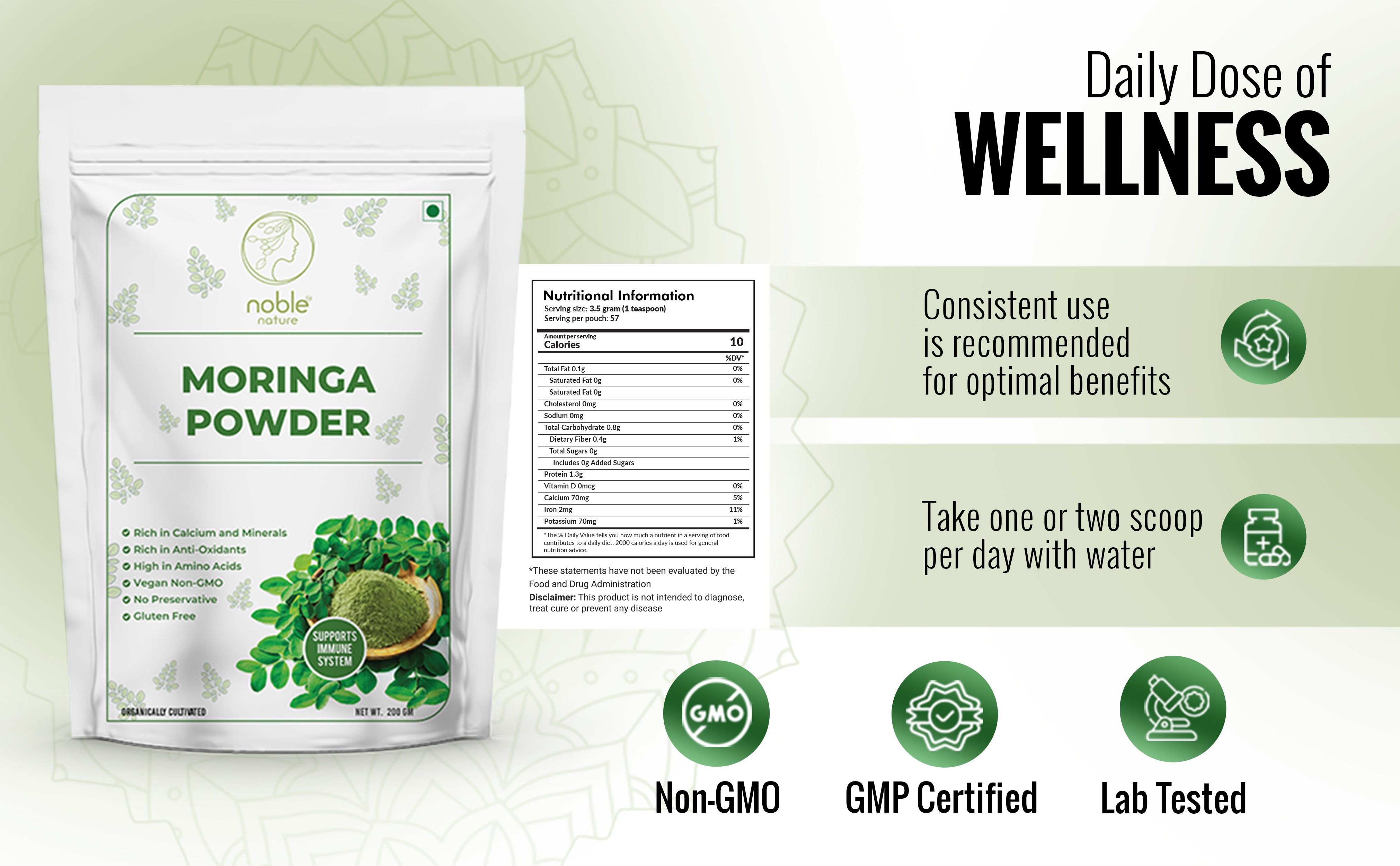 Natural Moringa Powder