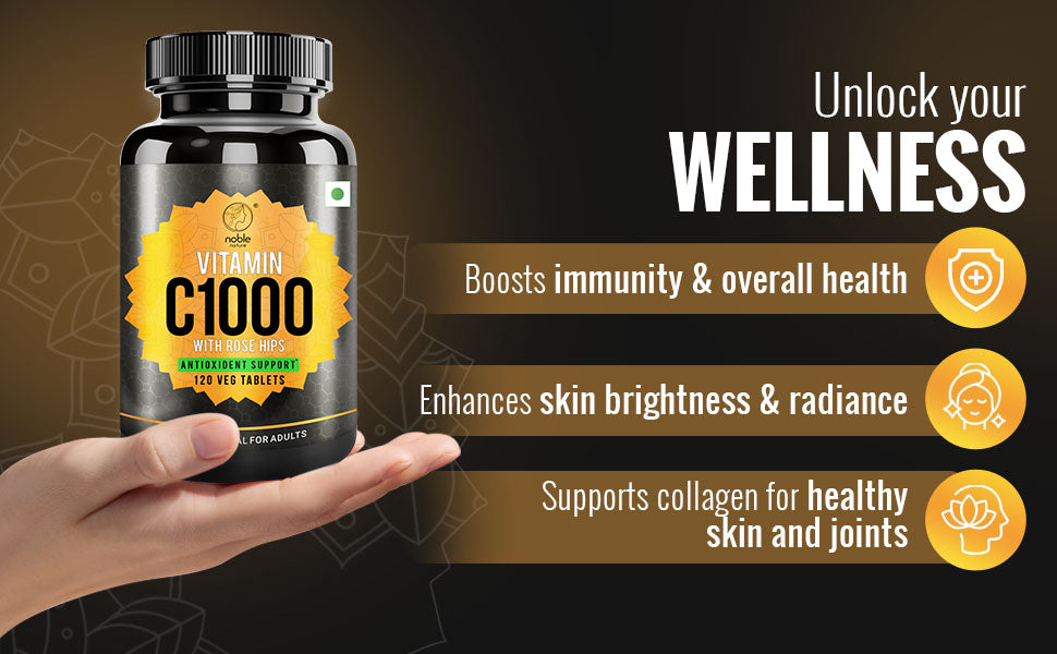 Vitamin C1000 with rose hips-120 Tablets