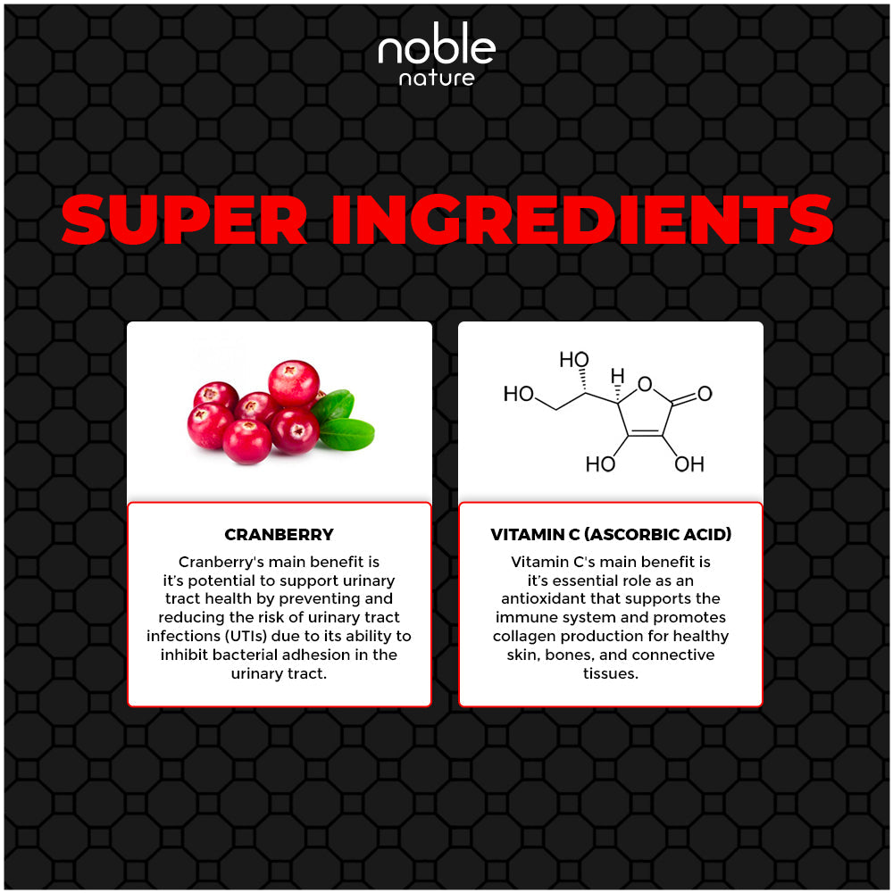 Cranberry Concentrate Extract + Vitamin C | 30,000mg | 120 Capsules