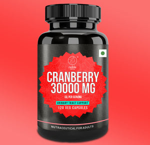 Cranberry Concentrate Extract + Vitamin C | 30,000mg | 120 Capsules