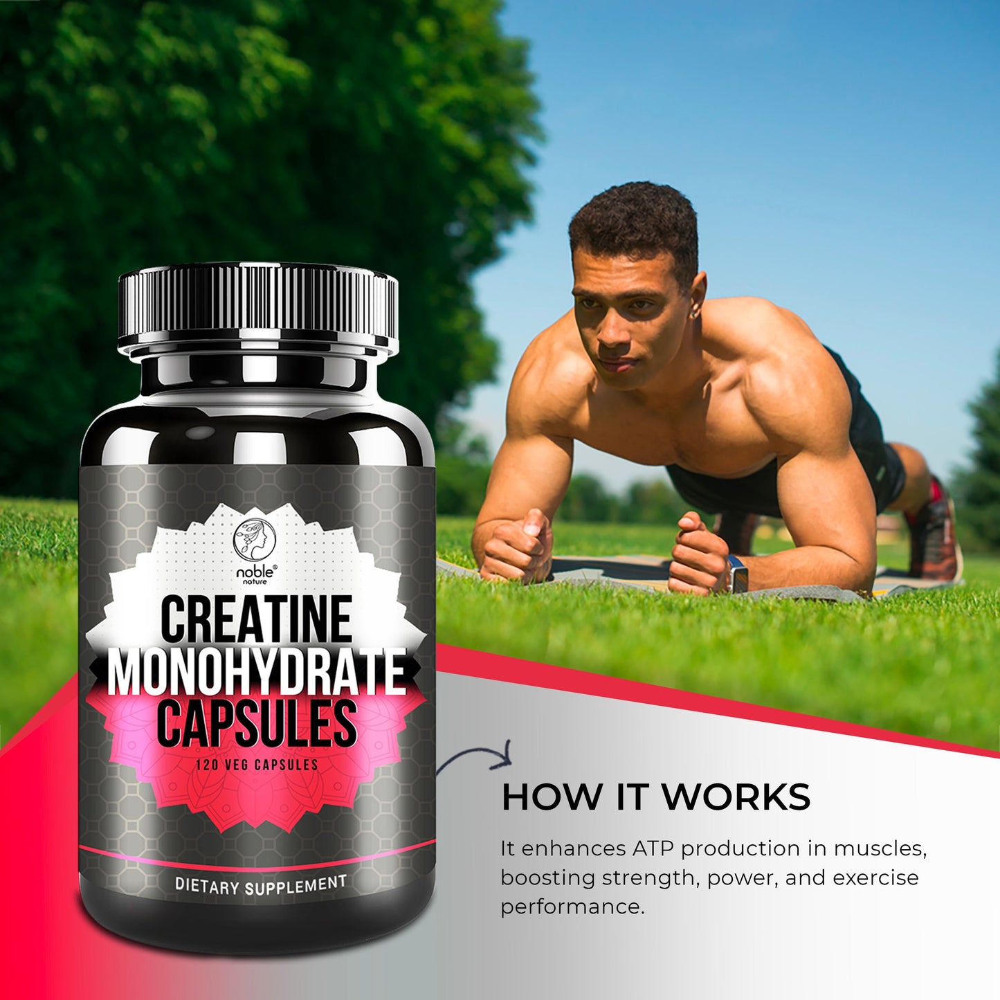 كبسولات الكرياتين أحادية الهيدرات