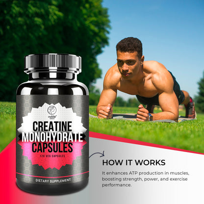 كبسولات الكرياتين أحادية الهيدرات