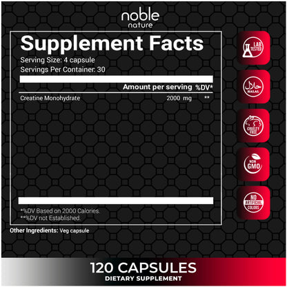 كبسولات الكرياتين أحادية الهيدرات