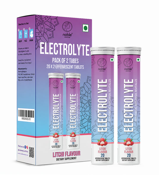 Electrolyte Effervescent Tablets (Litchi)