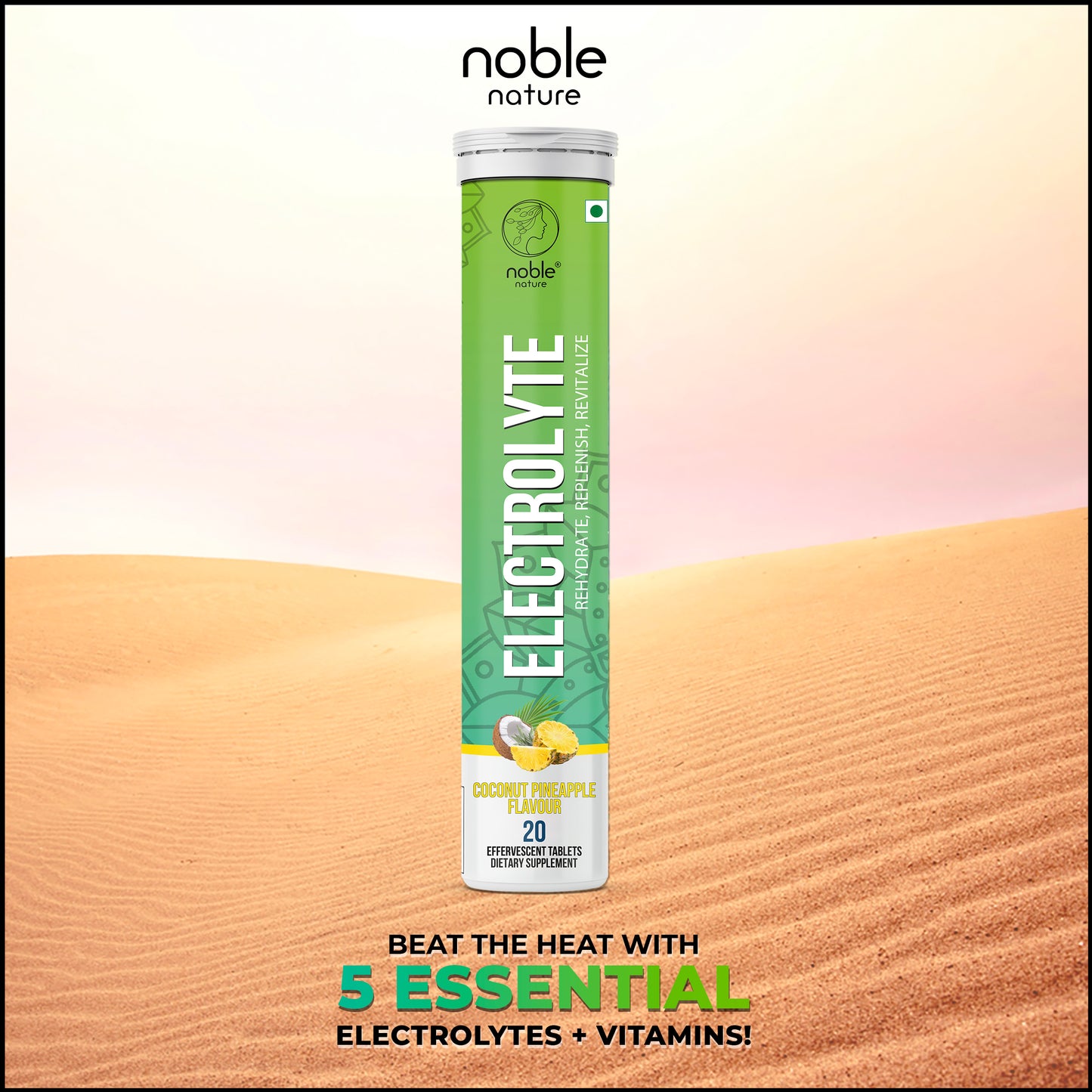 Electrolyte Effervescent Tablets (Coconut Pineapple)