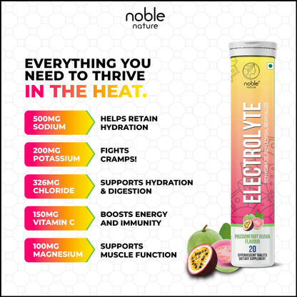 Electrolyte Effervescent Tablets (Passionfruit Guava)
