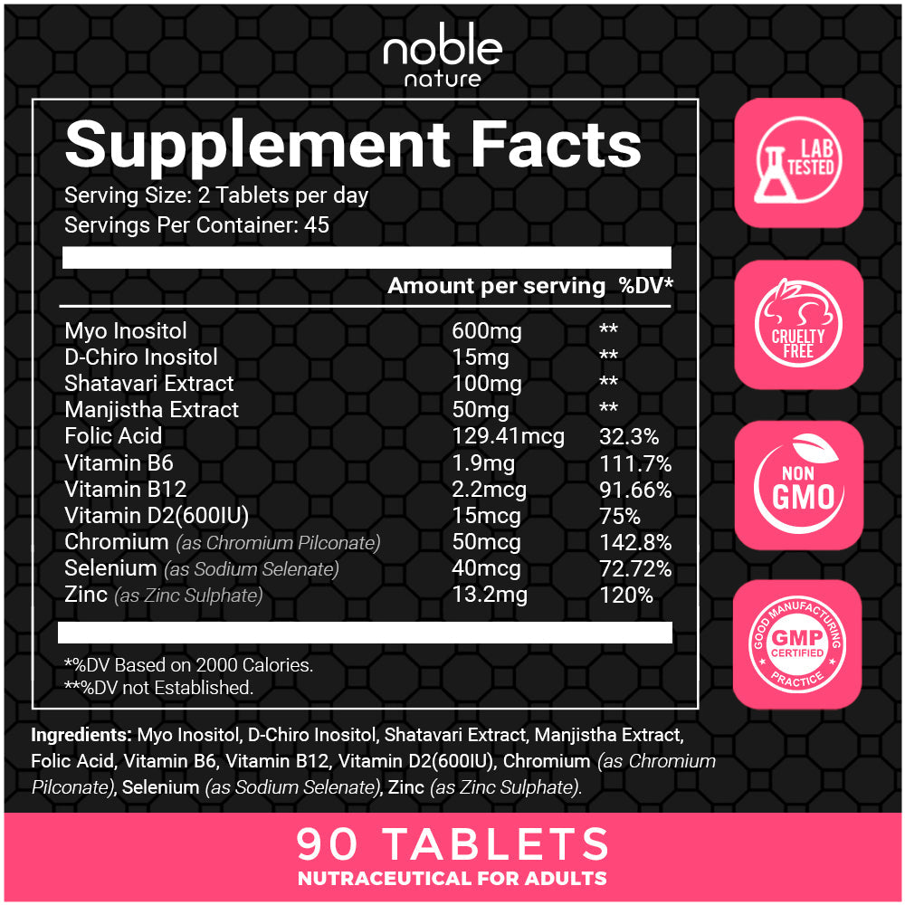 Myo & D-Chiro Inositol Tablets