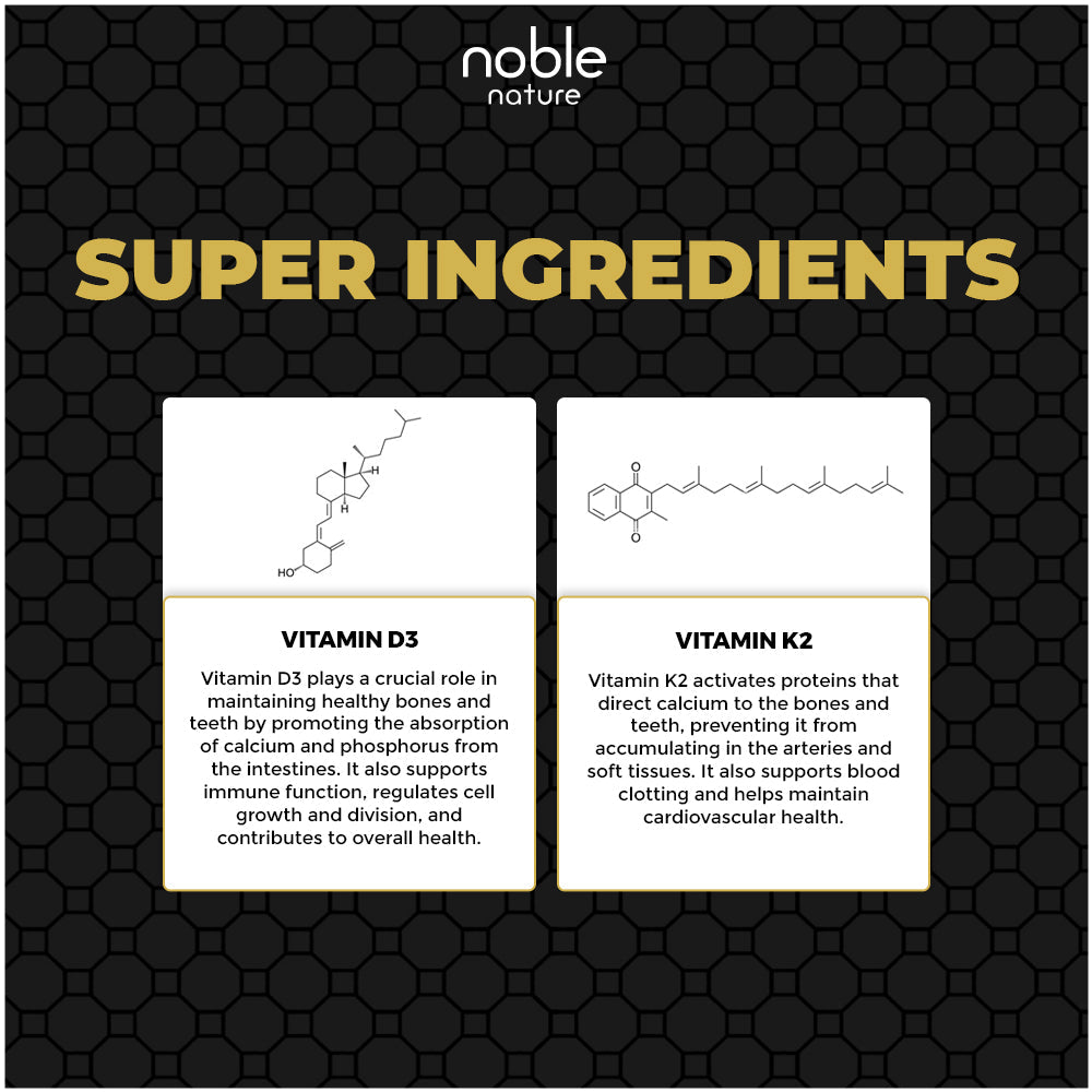 كبسولات فيتامين د3 + ك2 