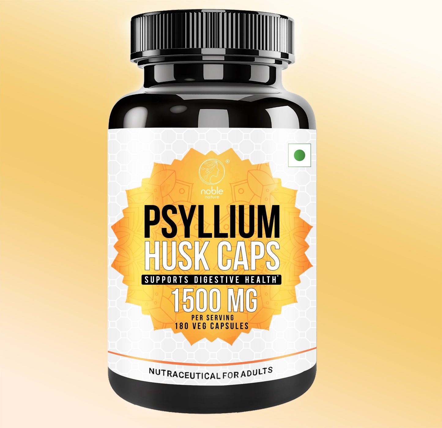 Psyllium Husk Powder Supplement, 180 Capsules