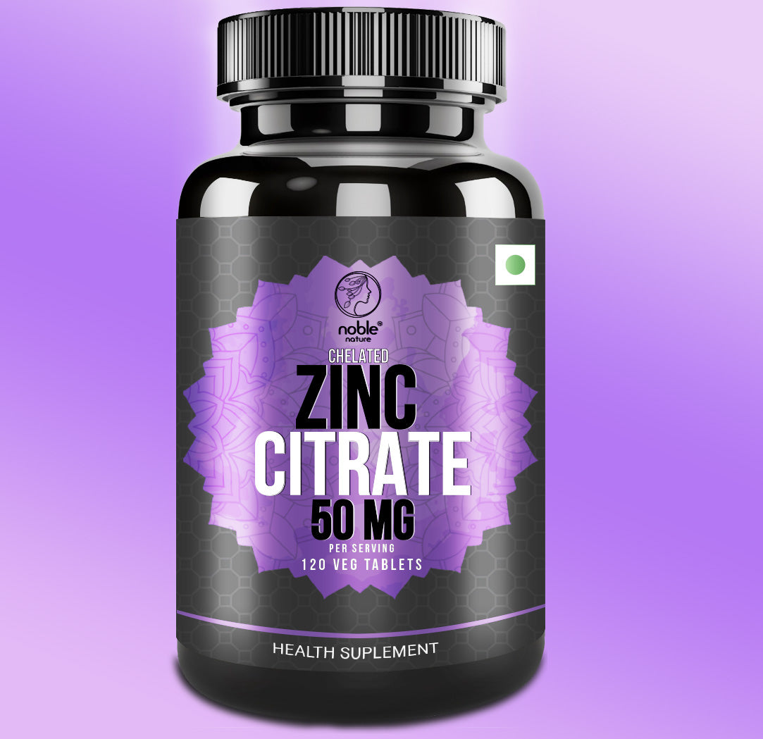 سترات الزنك المخلبية ٥٠ ملغ - ١٢٠ قرصًا نباتيًا - يدعم جهاز المناعة