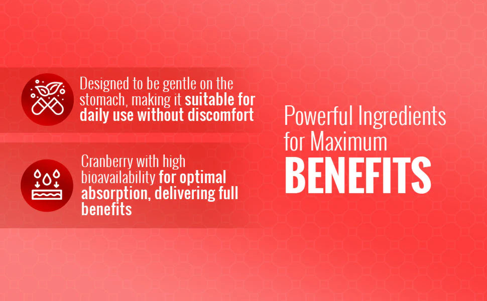 Cranberry Concentrate Extract + Vitamin C | 30,000mg | 120 Capsules