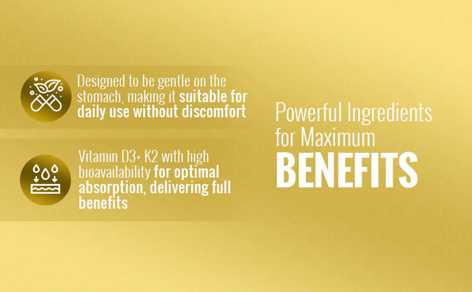 كبسولات فيتامين د3 + ك2 